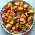 Peach Panzanella Salad Recipe