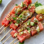 Watermelon Tajin Skewers