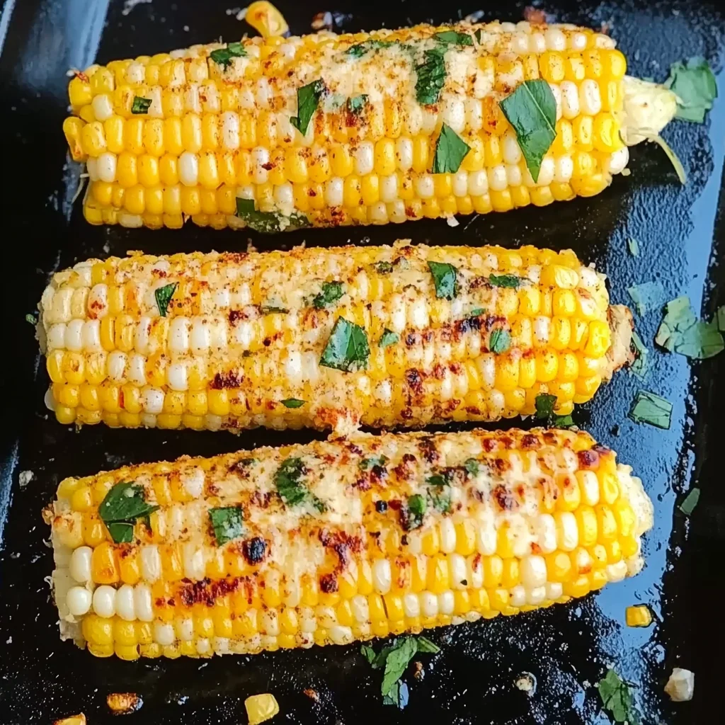 Cheesy Garlic Butter Corn on the Cob