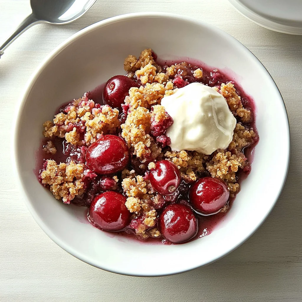 Cherry Crisp Recipe