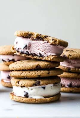 Chocolate Chip Cookie Ice Cream Sandwiches