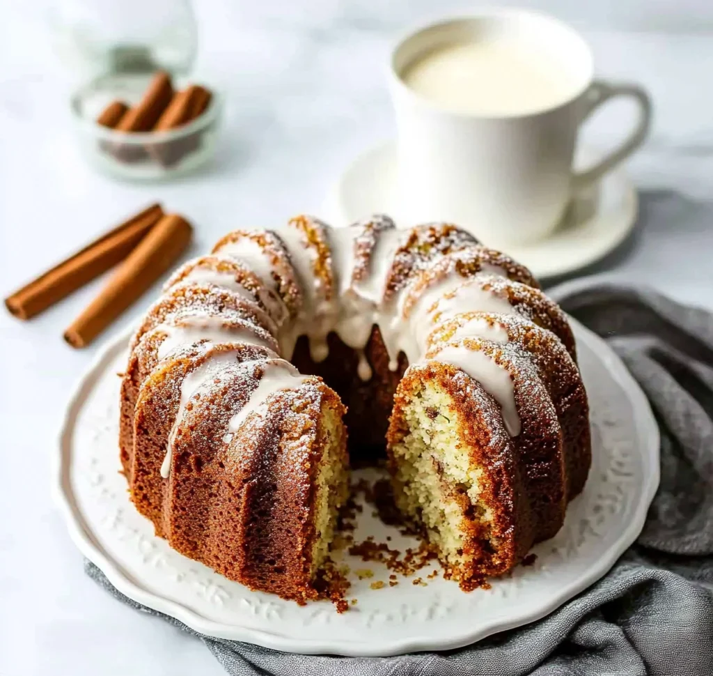 Cinnamon Swirl Zucchini Bundt Cake