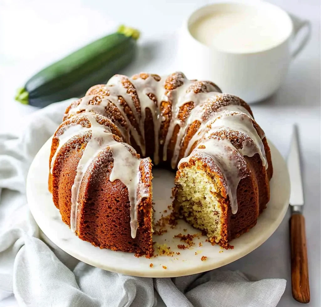 Cinnamon Swirl Zucchini Bundt Cake