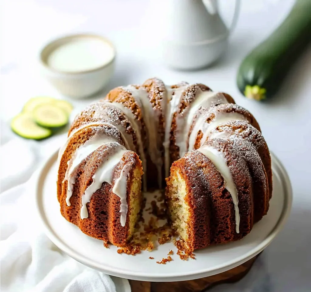 Cinnamon Swirl Zucchini Bundt Cake