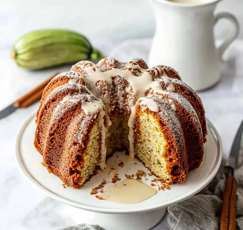 Cinnamon Swirl Zucchini Bundt Cake