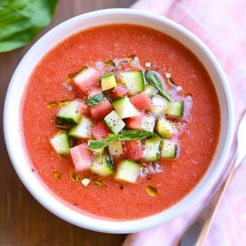 Easy Watermelon Gazpacho Recipe