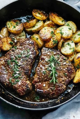 Garlic Rosemary Steak and Potatoes Skillet