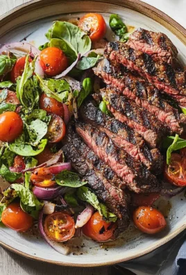 Grilled Skirt Steak with Tomato Salad