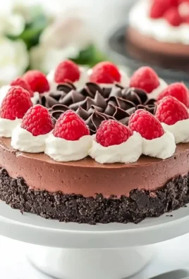 No Bake Raspberry Chocolate Cheesecake Recipe