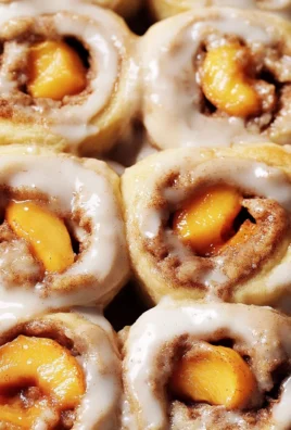 Peach Cobbler Cinnamon Rolls