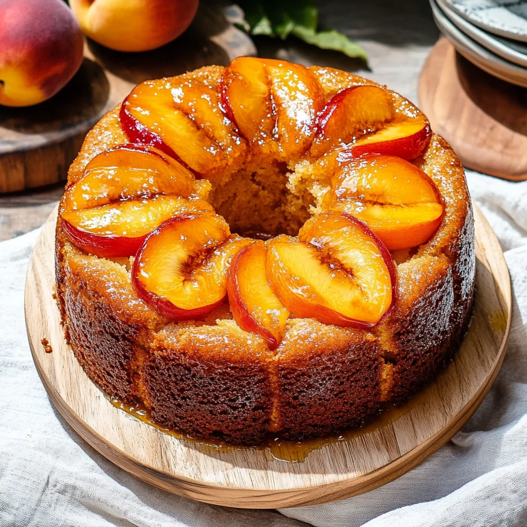Peach Cobbler Pound Cake