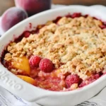 Raspberry Peach Crumble