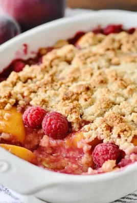 Raspberry Peach Crumble