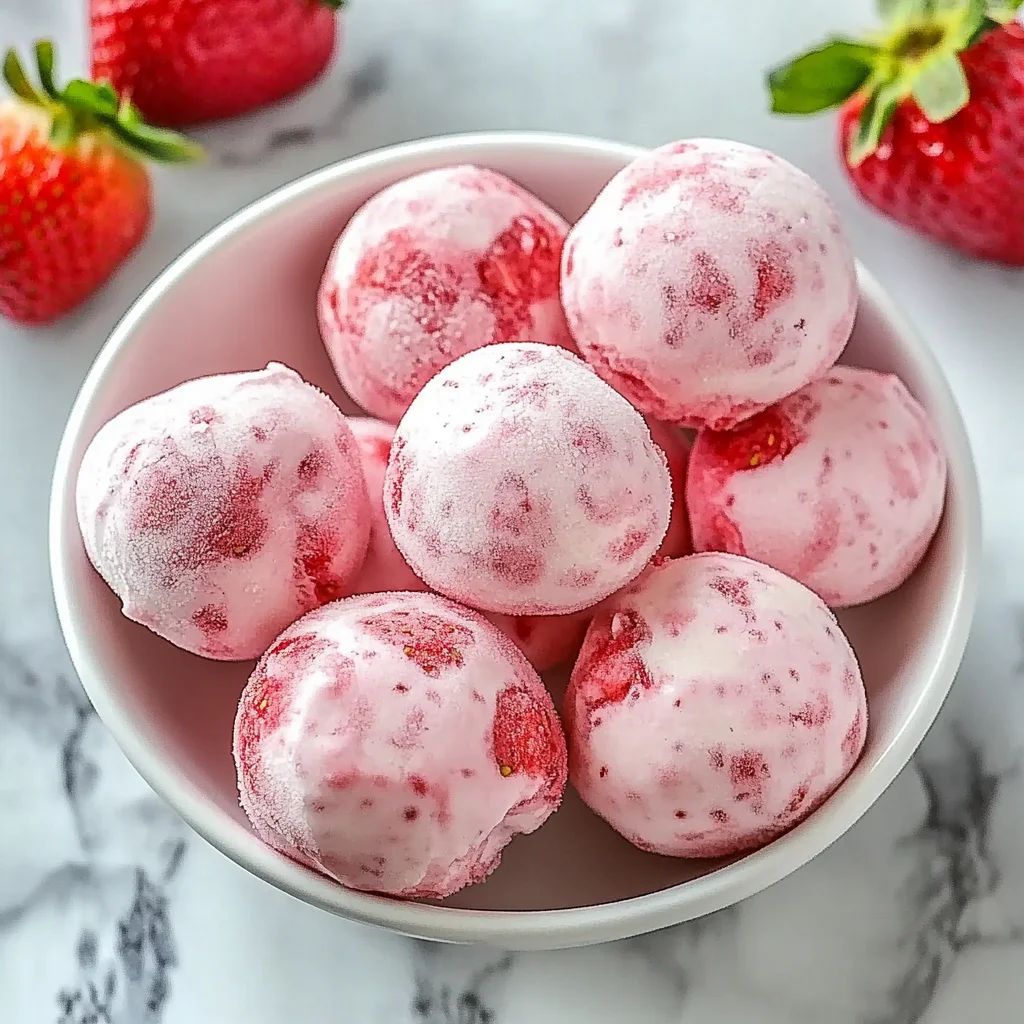 Strawberry Greek Yogurt Bites