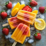 Strawberry Mango Popsicles
