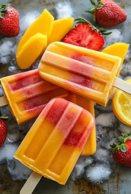 Strawberry Mango Popsicles