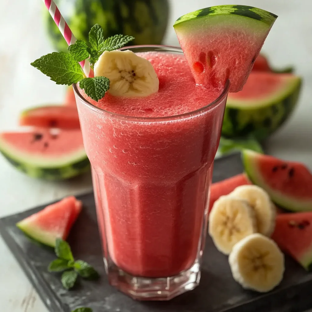 Watermelon Banana Smoothie
