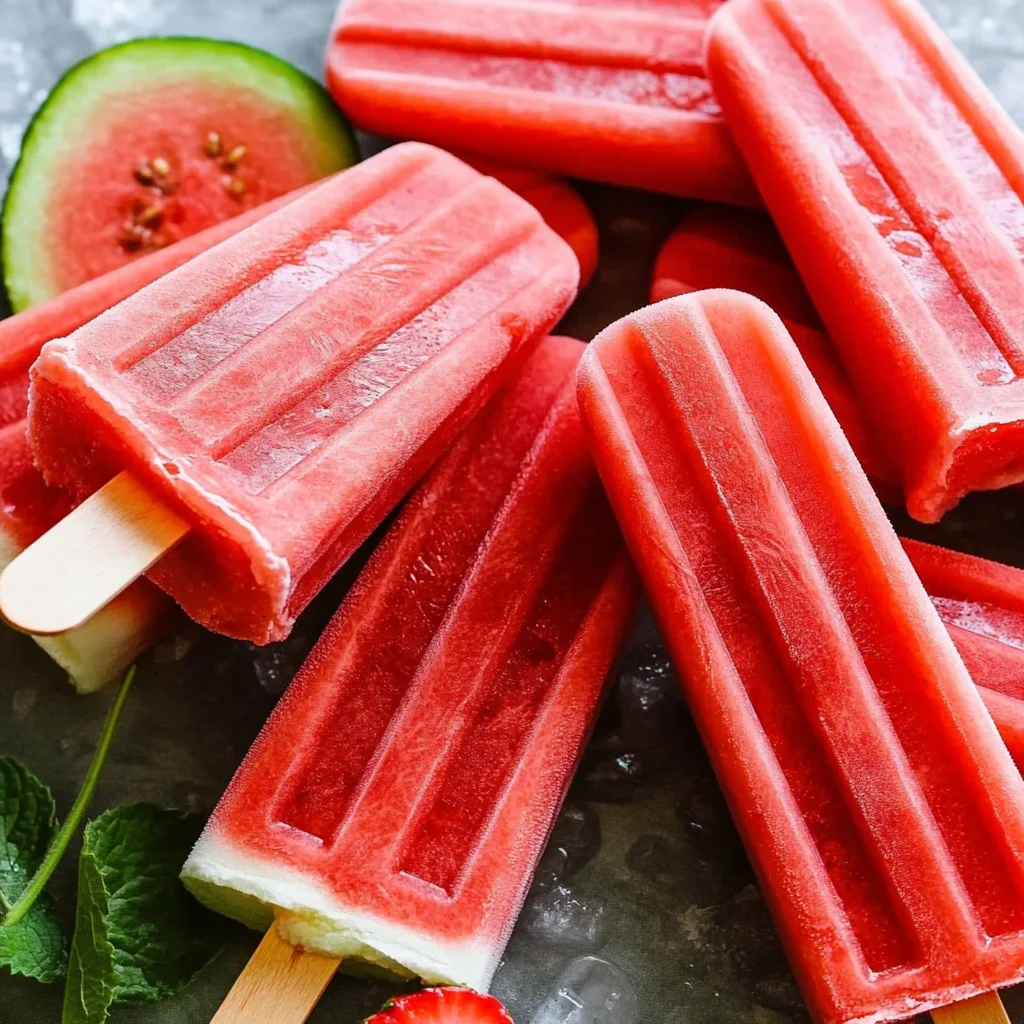 Watermelon Popsicles