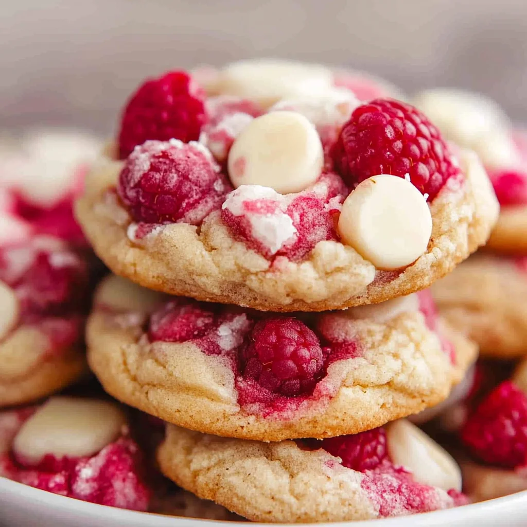 White Chocolate Raspberry Cookies