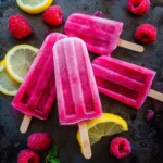 3-Ingredient Keto Raspberry Lemon Popsicles
