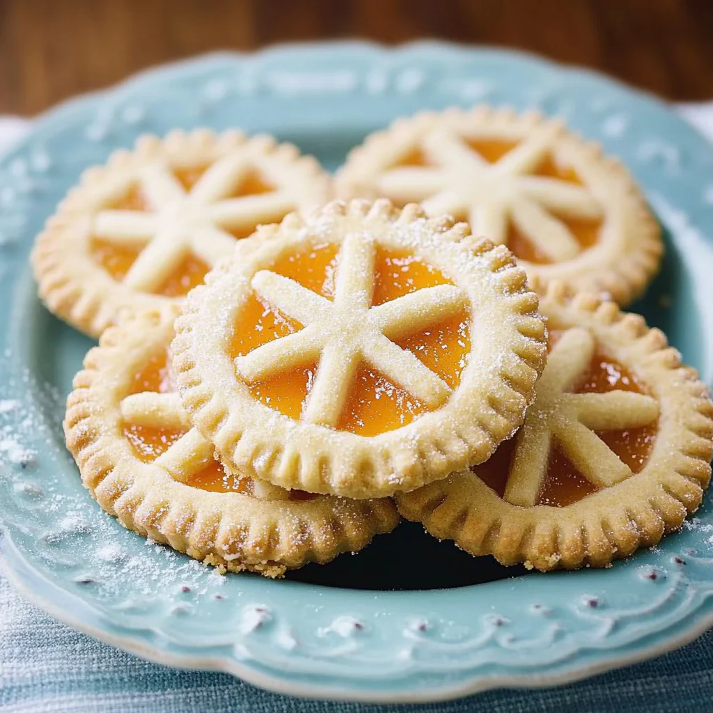 Apricot Sugar Cookie Pies