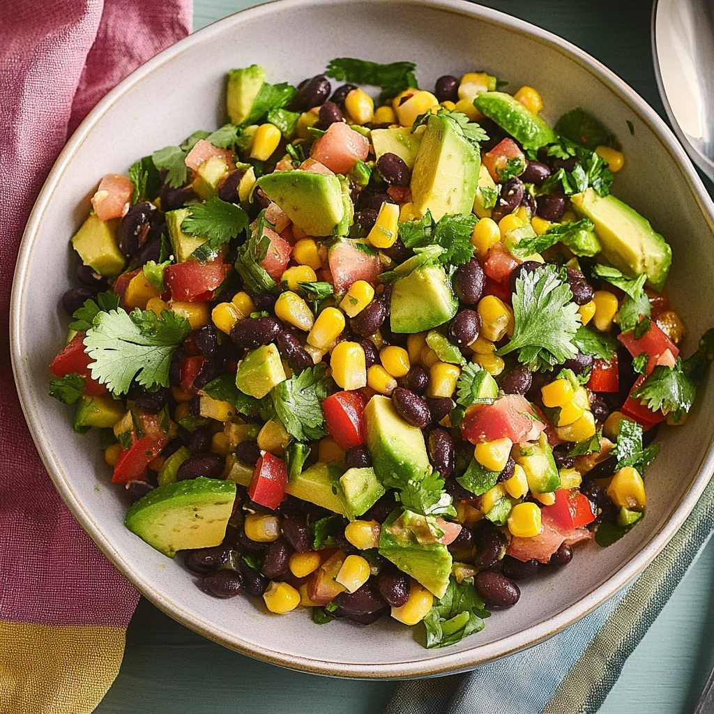 Black Bean Salad with Corn & Avocado