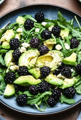 Blackberry, Avocado and Arugula Salad