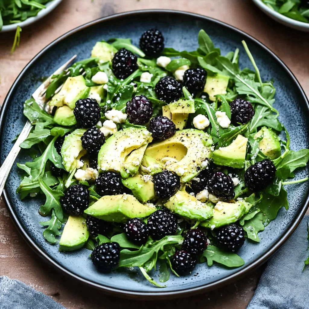 Blackberry, Avocado and Arugula Salad