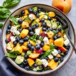 Blueberry Peach Feta Salad