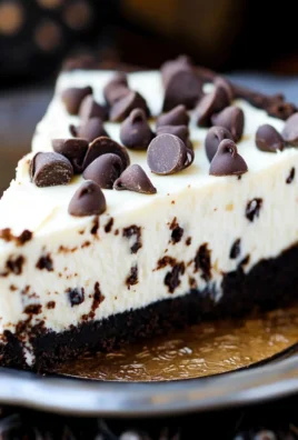 Chocolate Chip No Bake Cheesecake