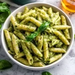 Cottage Cheese Creamy Pesto Pasta