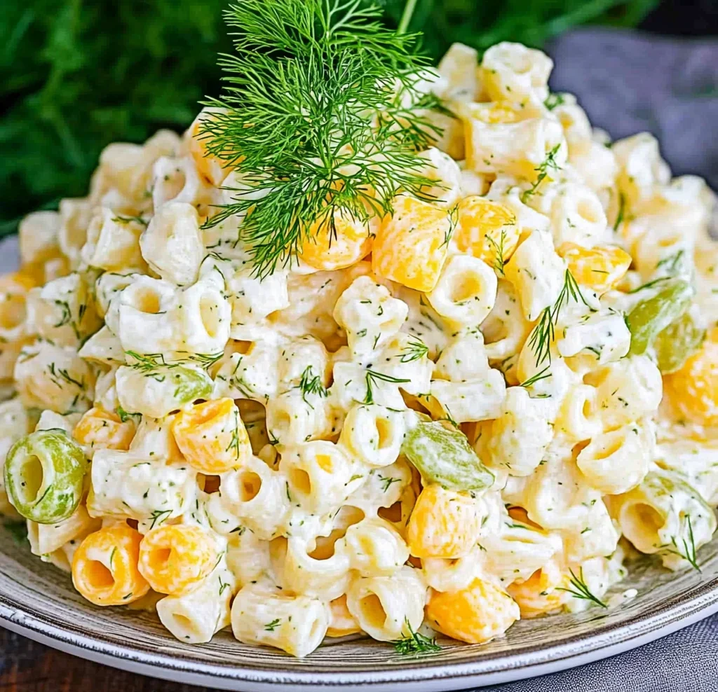 Dill Pickle Pasta Salad