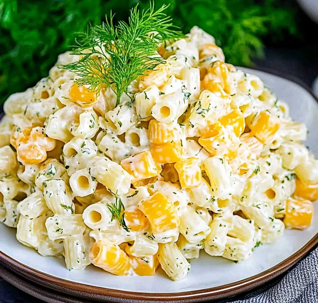 Dill Pickle Pasta Salad
