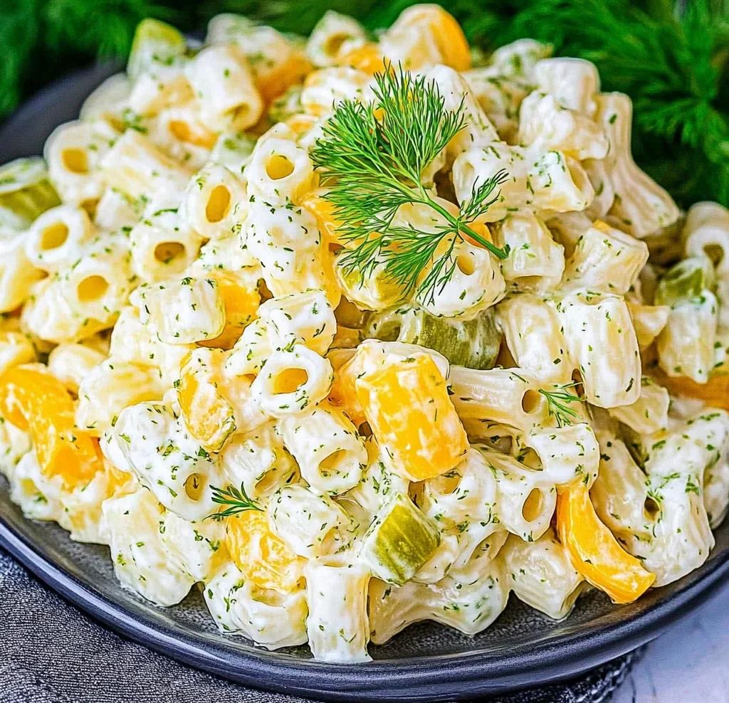 Dill Pickle Pasta Salad