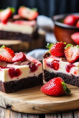 Easy Strawberry Cheesecake Brownies Recipe