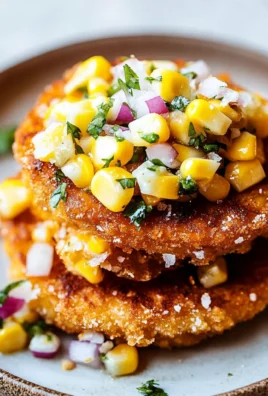 Fried Tomatoes with Corn Salsa