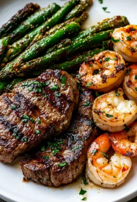 Garlic Butter Grilled Steak & Shrimp