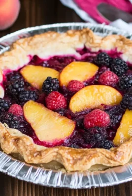 Grilled Berry Peach Pie