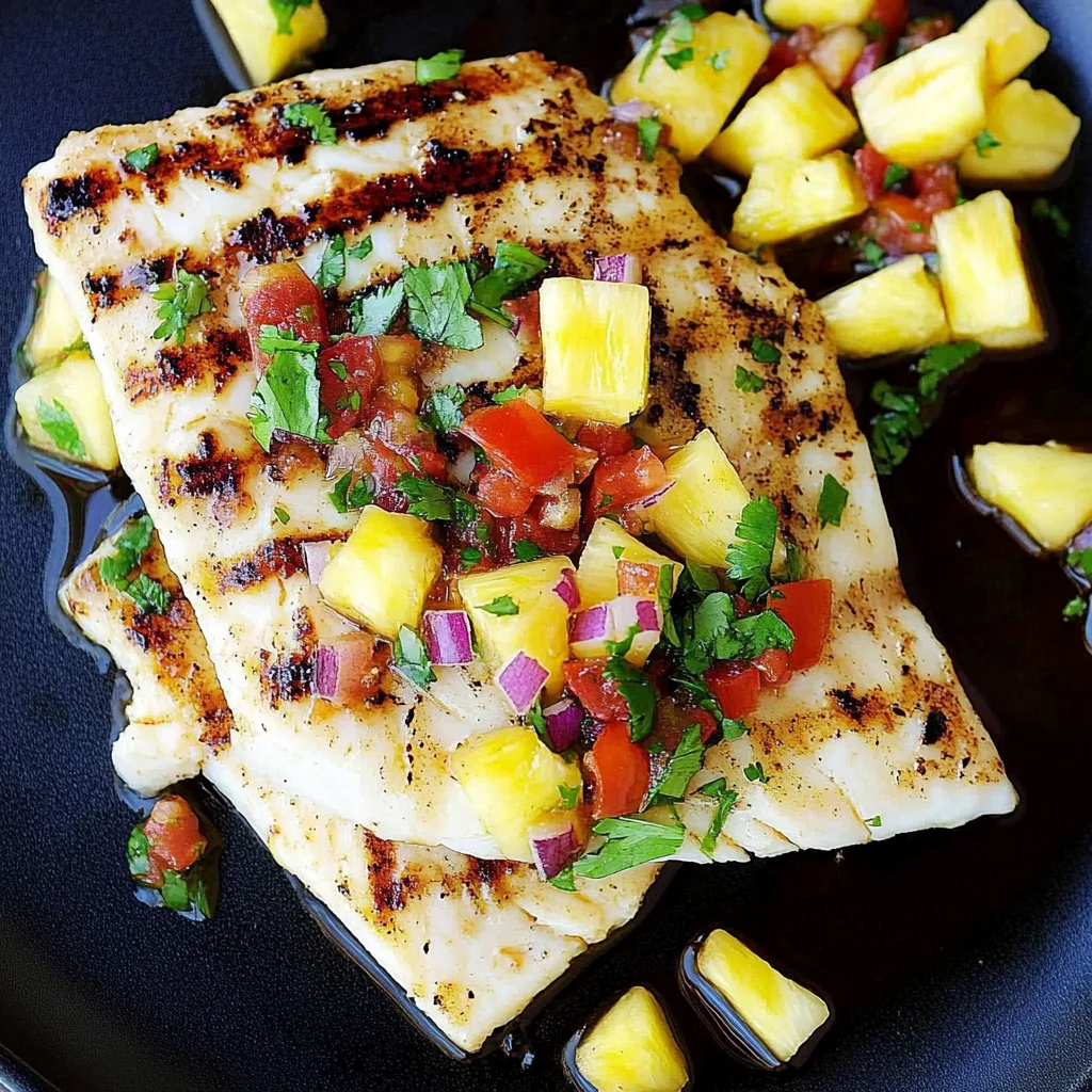 Grilled Mahi Mahi with Pineapple Salsa