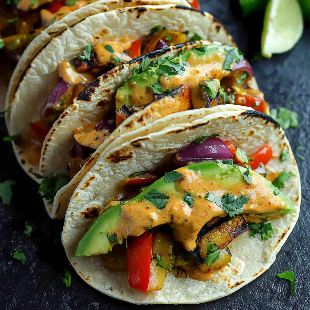 Grilled Thai Vegetable Tacos Recipe