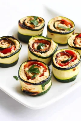 Grilled Zucchini Hummus Roll-Ups Recipe