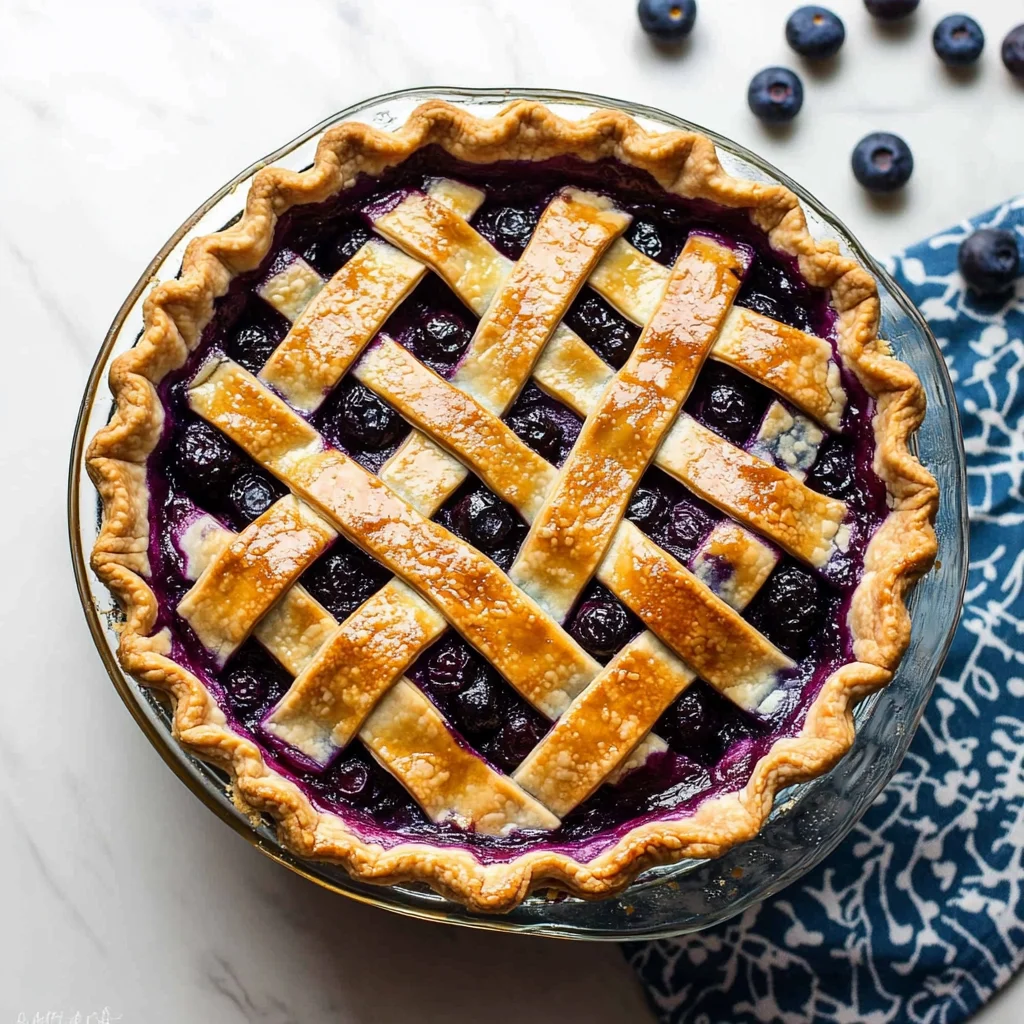 Homemade Blueberry Pie