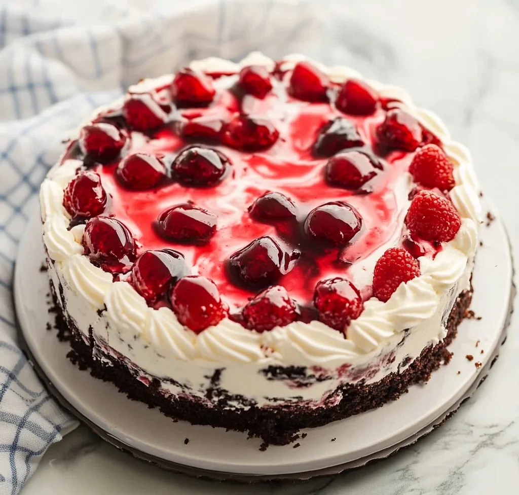 No Bake Black Forest Icebox Cake