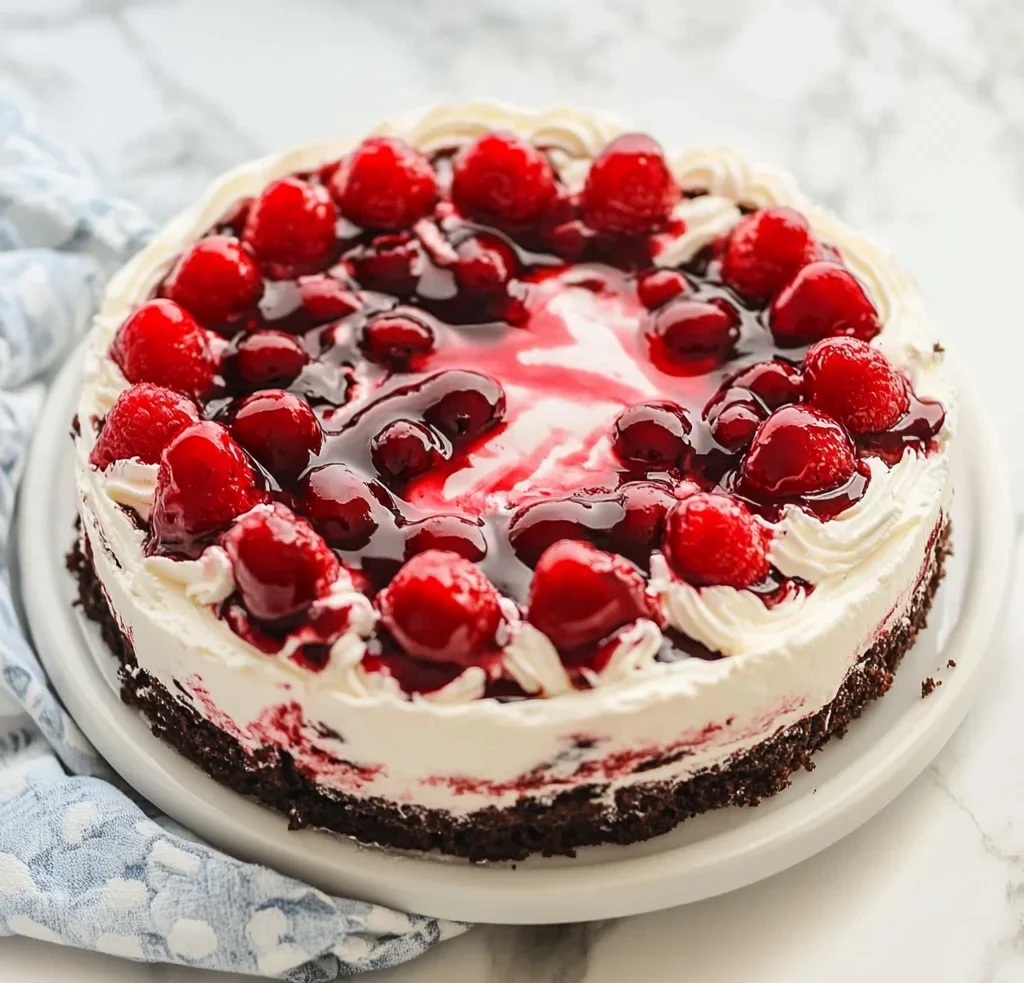 No Bake Black Forest Icebox Cake