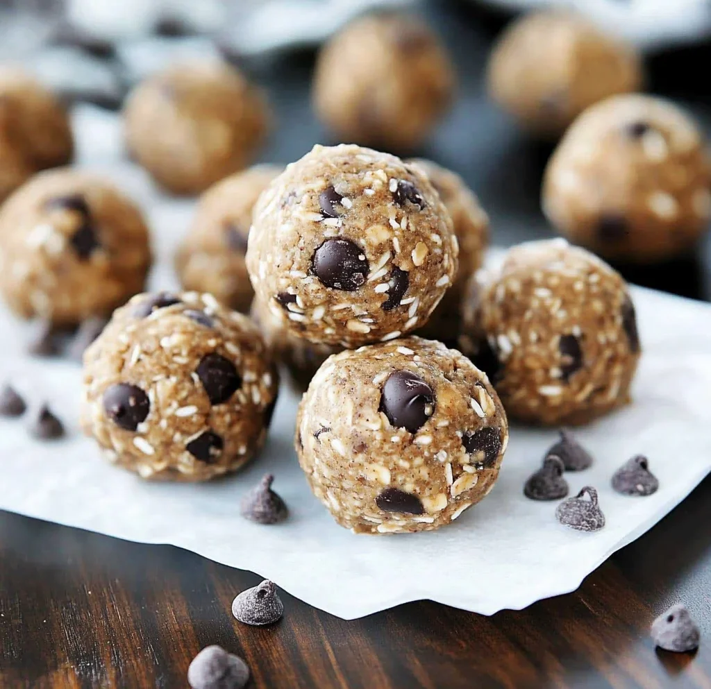 No Bake Chocolate Chip Energy Bites