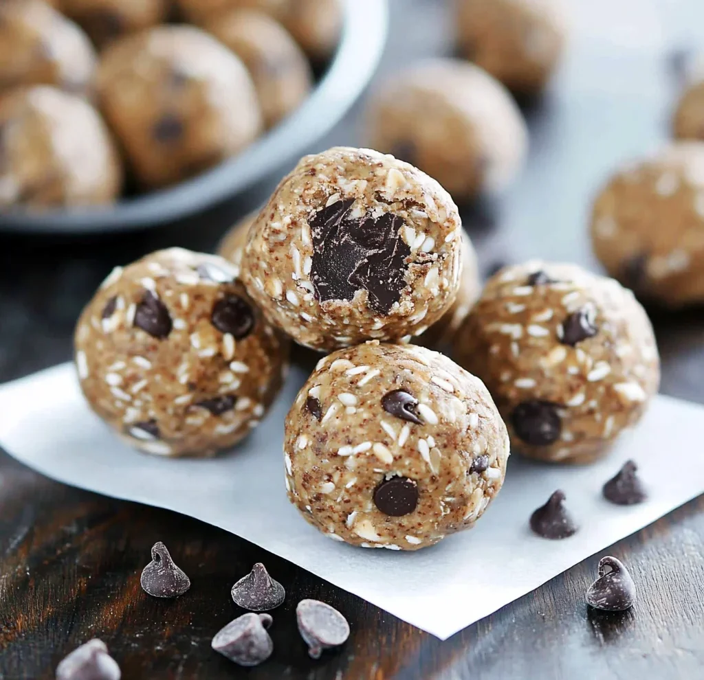 No Bake Chocolate Chip Energy Bites