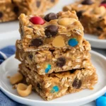 No Bake Peanut Butter Cereal Bars