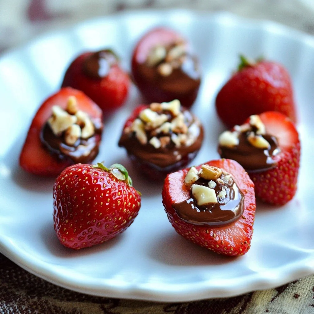 Nutella Deviled Strawberries
