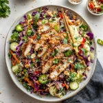 Sesame Chicken Cabbage Crunch Salad