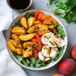 Summer Peach Balsamic Caprese Salad